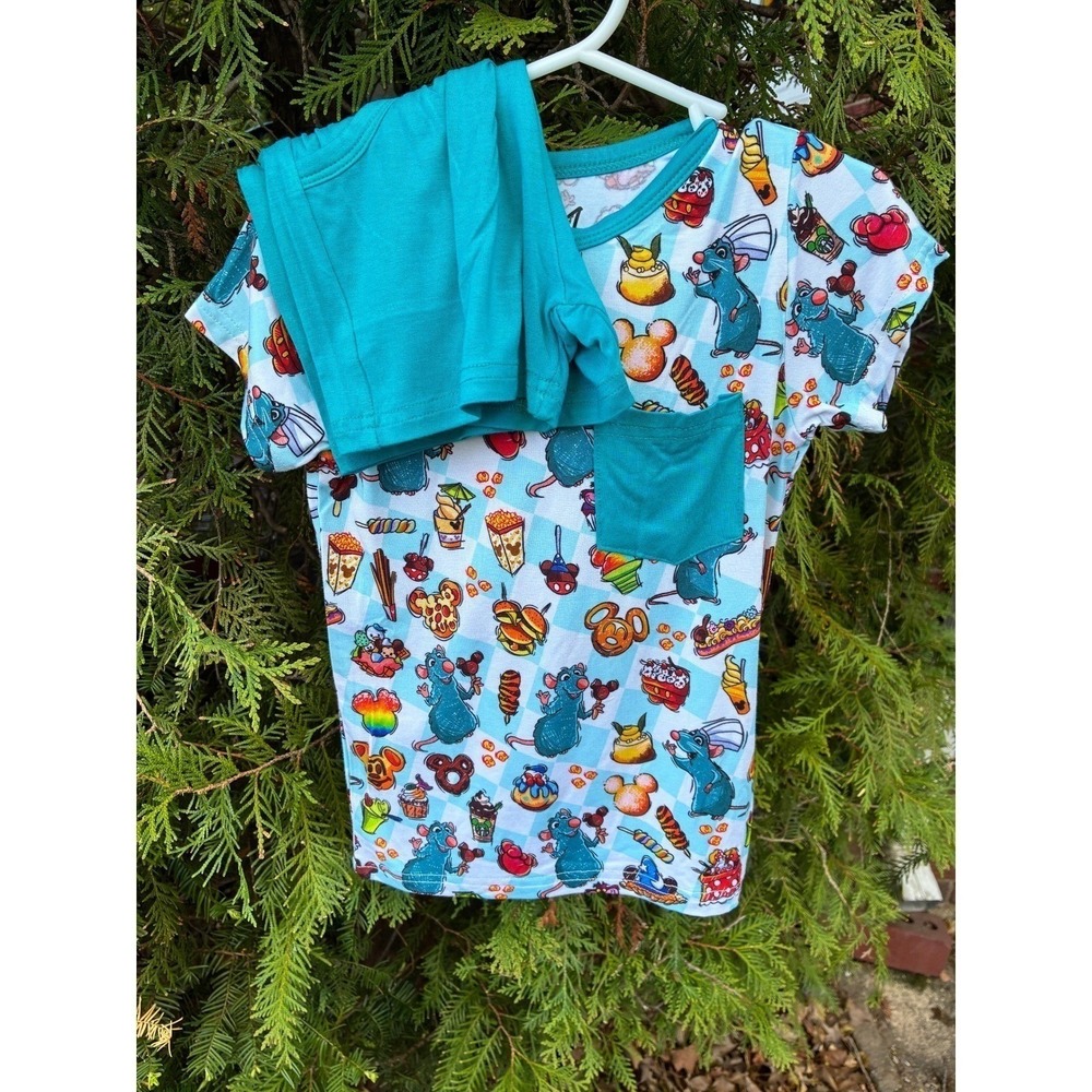 Serial Bamboo Chef's Snack Adventure Pocket Tee Short Set 5/6T NWT